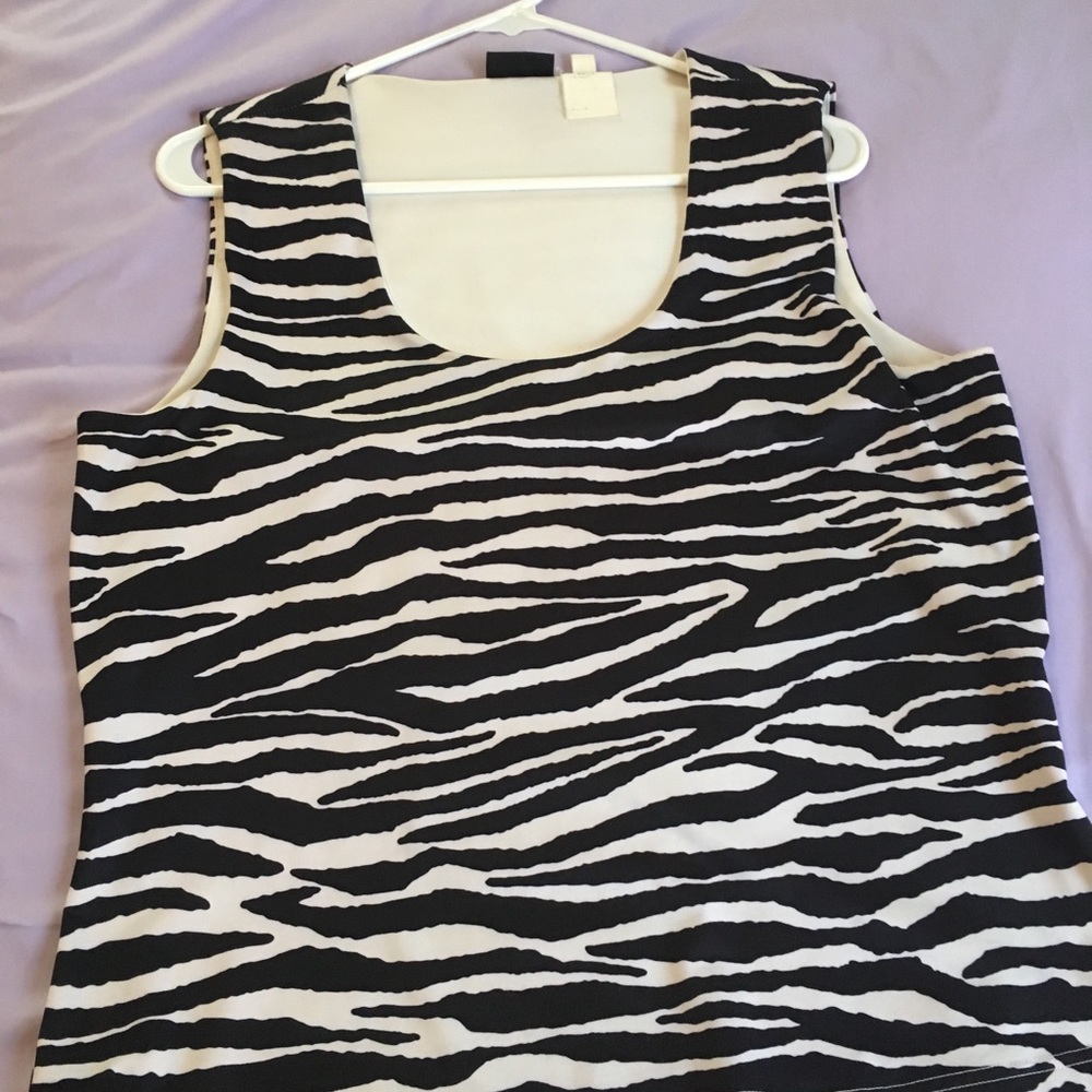 Zebra print top curvy